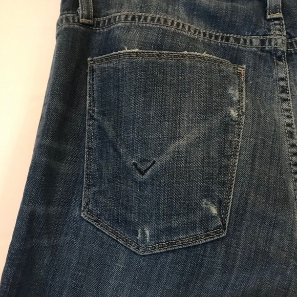 Hudson Jude Slouch Skinny Studded Side Seam Jeans Distressed in Rebelion Size 25 - Picture 13 of 16